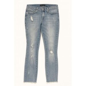 ROCK & REPUBLIC Kashmiere Skinny Jeans Blue Distressed Size 6M Womens 25L‎